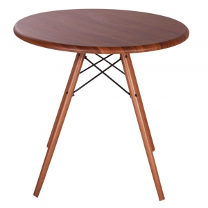 میز گرد پایه ایفلی چوبی